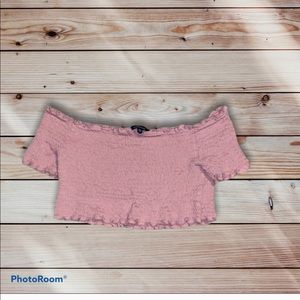 Light pink crop top
